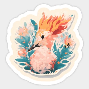 Hoopoe bird watercolor artwork Sticker